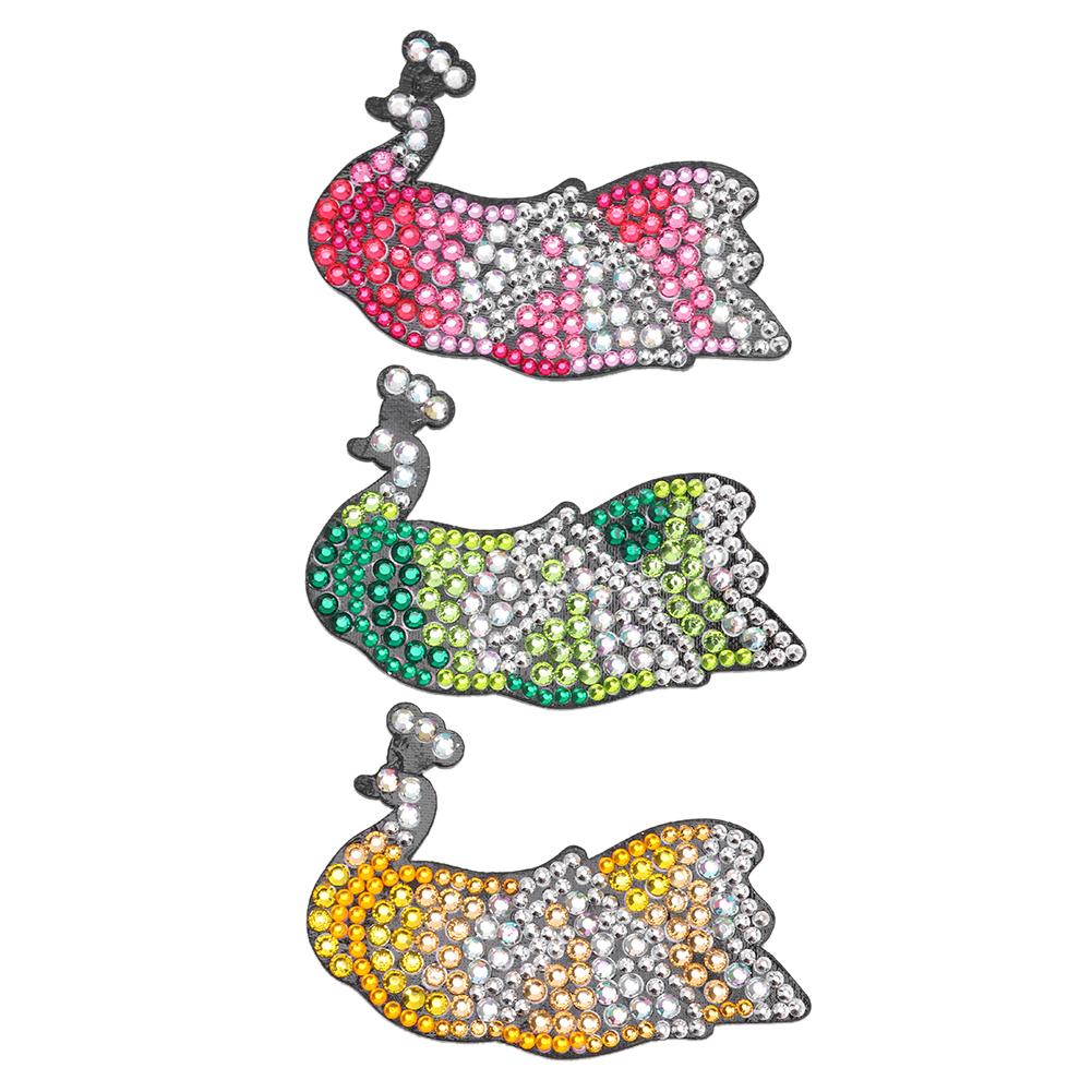 

3pcs Peafowl Hairpin-DIY Creative Diamond Fashion Accessories, 501 Original