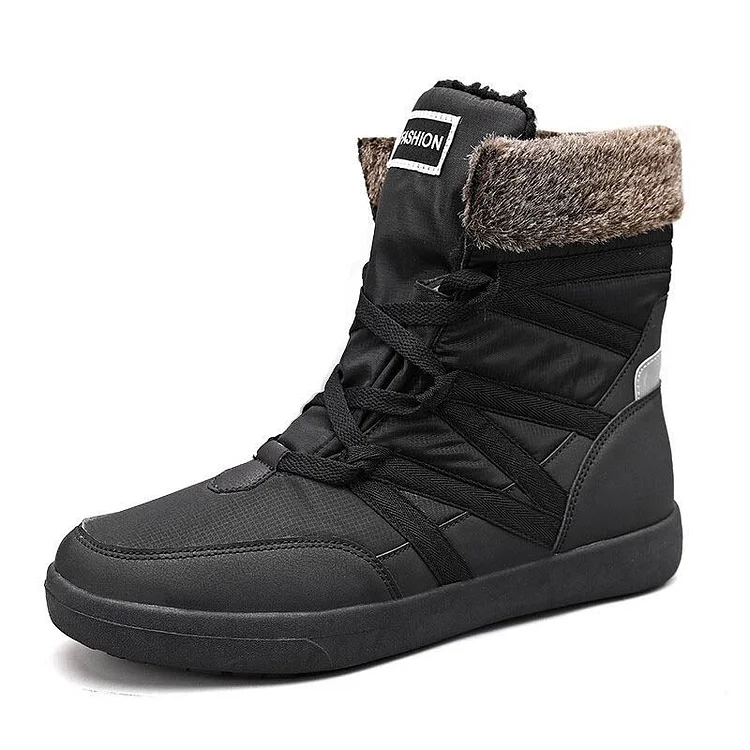 Bottes de neige décontractées en velours et en coton chaudes