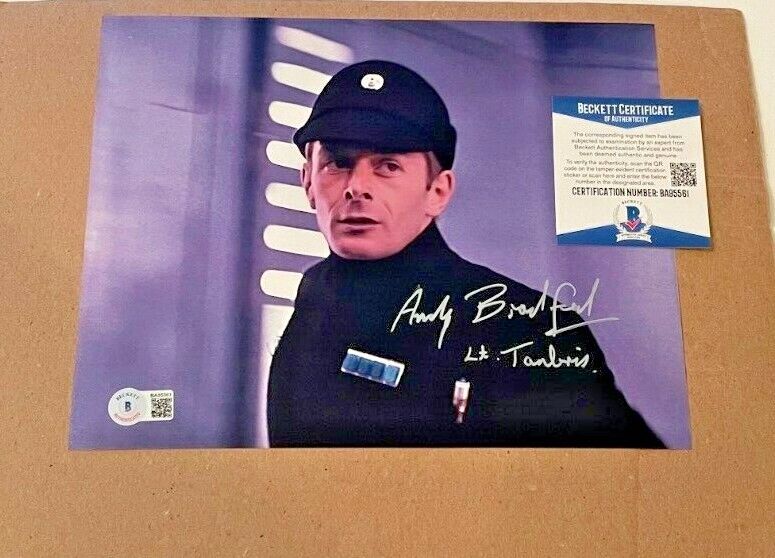 ANDY BRADFORD SIGNED STAR WARS 8X10 Photo Poster painting BECKETT CERTIFIED BAS #2