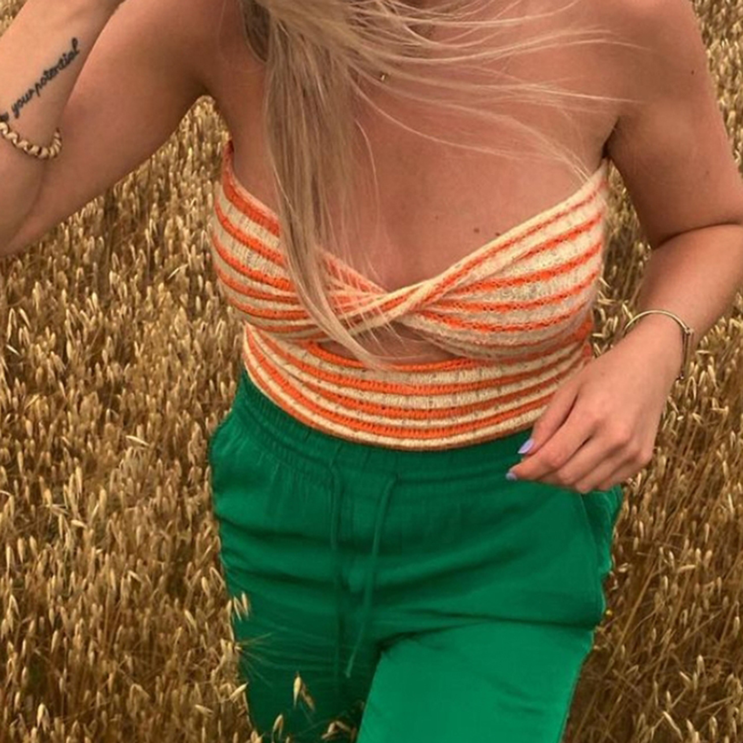 Ootddress 2025 Off Shoulder Knit Tube Top Sexy Strapless Backless Bustier Tops For Women Stripe Cropped Top Hot Summer Streetwear