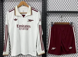 2025/2026 Long Sleeves Arsenal Third Away Football Shirt 1:1 Thai Quality Kids Size