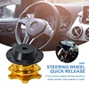 Universal Steering Wheel Quick Release 6 Holes Steering Wheel Hub (Gold)