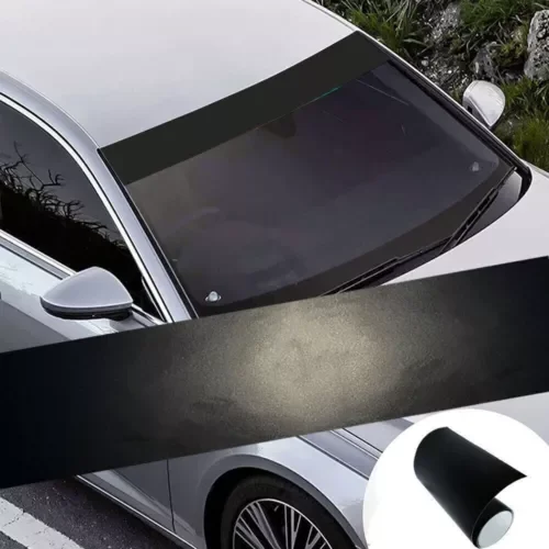 Dronehint Matte Black Car Parts Front Windshield Sun Visor Strip Sticker Truck Accessories (For: Acura) Parts