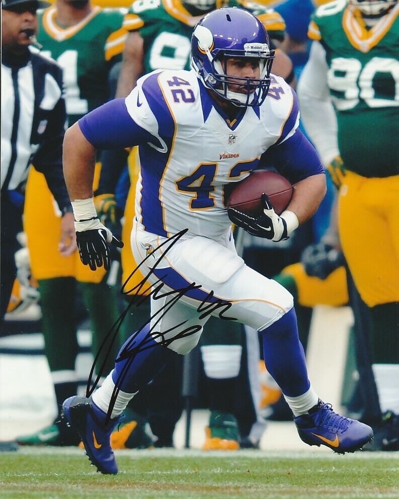 JEROME FELTON SIGNED MINNESOTA VIKINGS FOOTBALL 8x10 Photo Poster painting #1 NFL PROOF