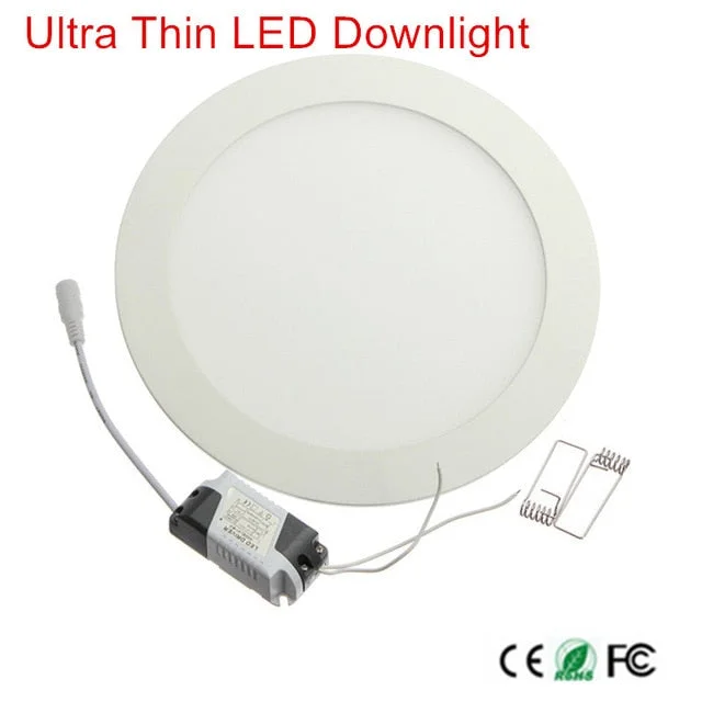 1pcs Dimmable LED Panel Light 3W 6W 9W 12W 15W 25W Recessed Ceiling LED Downlight Indoor Spot Light AC110V 220V Driver Included