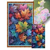 Colorful Maple Leaves-11CT Stamped Cross Stitch 40*70cm/15.75*27.56in (Big Size) tapestrymarket