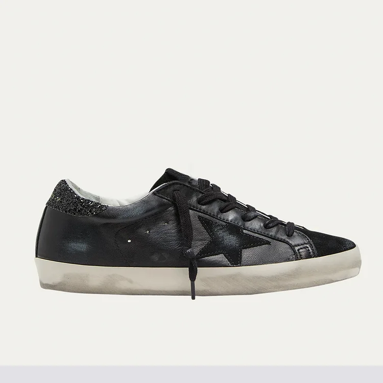 Gentleman's Skate Sneakers Low Top Round Toe Stars Print Causal Shoes VOCOSI VOCOSI