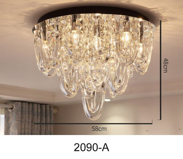 Luxury LED Crystal Pendant Lights Crystal Hanging Design Pendant Lighting For Kitchen Bedroom Hall Lamparas Infantiles Techo