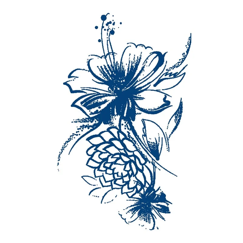 GHHF51-200 herbal juice tattoo stickers semi-permanent lasting men and women tattoo waterproof sweat plant juice tattoo stickers