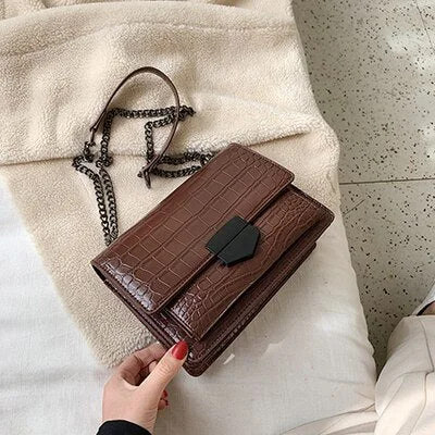 2020 Fashion Stone Pattern Leather Crossbody Bag For Women Sac A Main Female Shoulder Bag Female Handbags And Purses With Handle