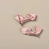 2PCS Cute Stand Up Bowknot Hair Pins for Kids