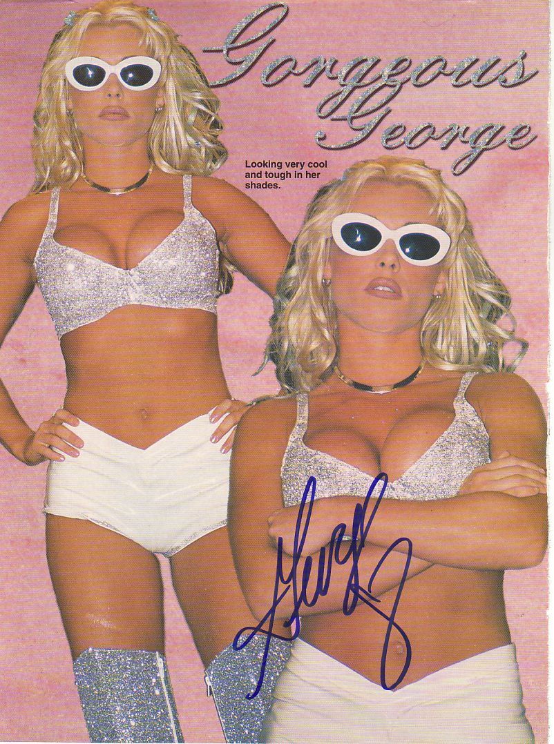 WWE WWF GORGEOUS GEORGE AUTOGRAPHED HAND SIGNED 8X10 Photo Poster painting WRESTLING PICTURE