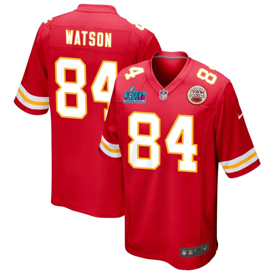 Justin Watson Kansas City Chiefs Nike Super Bowl LVII Game Jersey - Red mysite