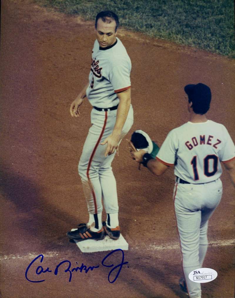 Cal Ripken Jr Jsa Cert 1/1 Original Image 8x10 Photo Poster painting Authentic Autograph