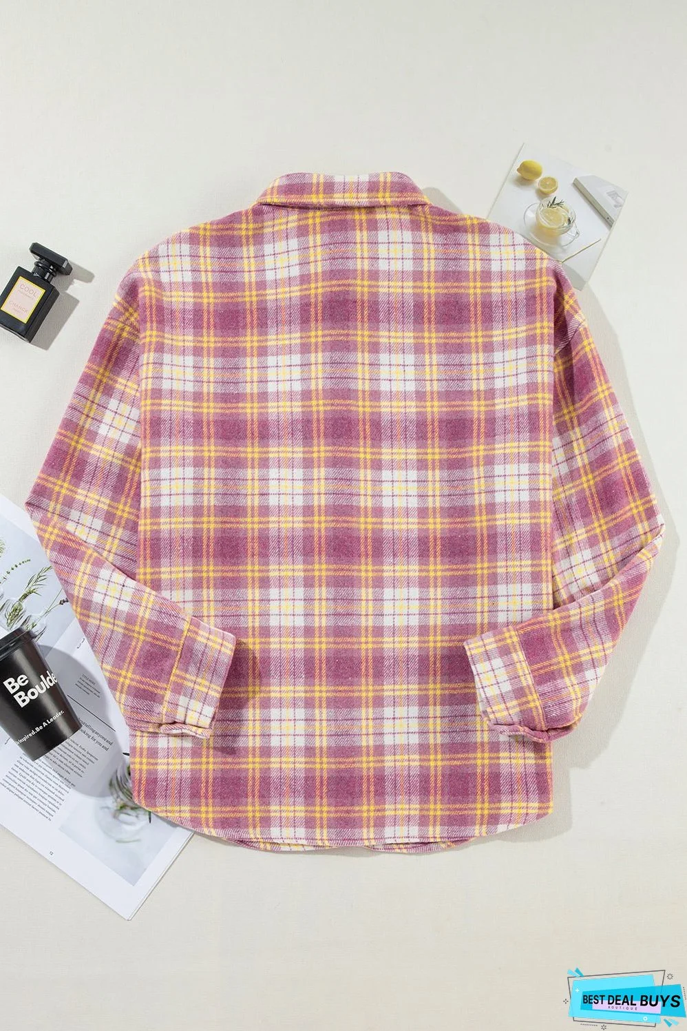 Plaid Chest Pocket Shacket