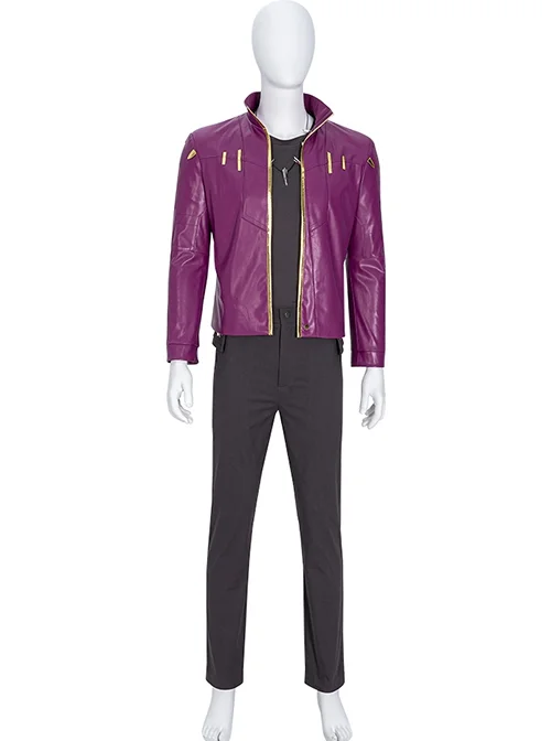 Star Lord Peter Jason Quill Purple Outfit What If Cosplay Costume
