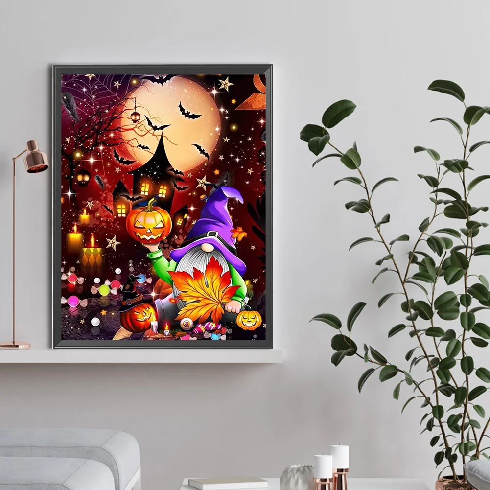 Diamond Painting - Full Round Drill - Spooky Halloween(Canvas|30*40cm)