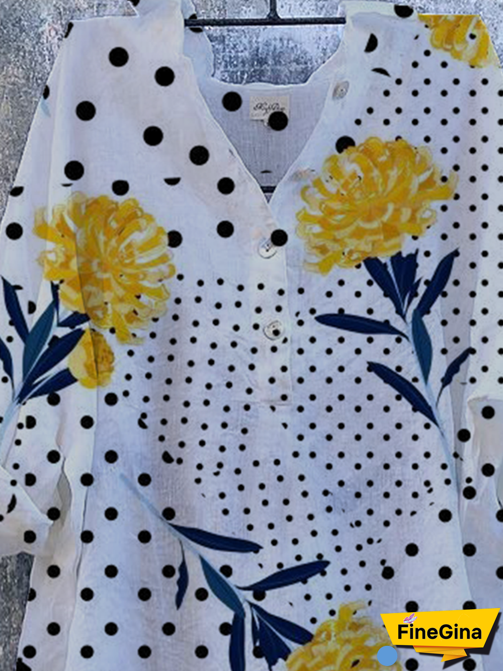 Long Sleeve Floral Shift Boho Blouse