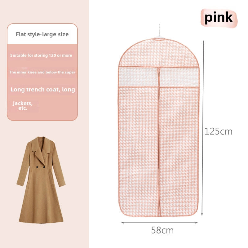 Clothes Dust Cover Coat Suit Cover Dust Bag Household Non-woven Breathable Storage Hanging Clothes Bag Dust-proof Clothes Cover