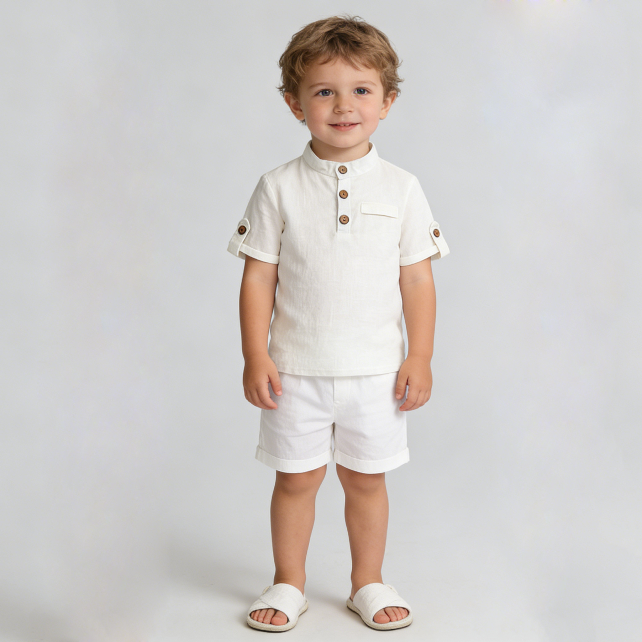 Elegant Relaxed Linen Kids' Shirt REAL SILK LIFE