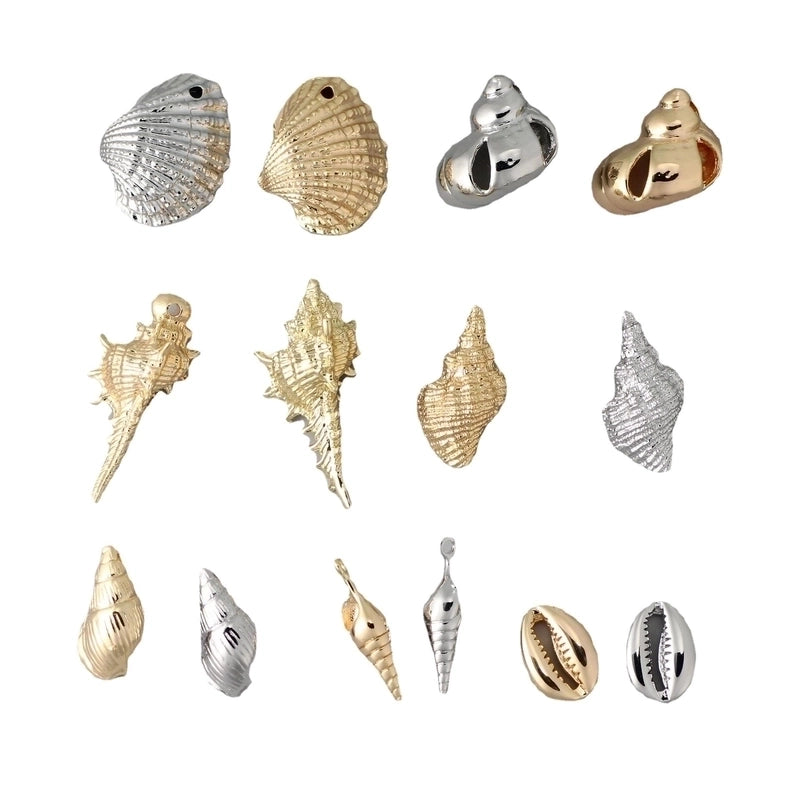 1 Piece Brass Conch Shell Jewelry Accessories Pendant