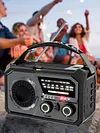 16000mAh AM/FM/WB NOAA Emergency Weather Radio Hand Crank/Solar/Type-C Charging