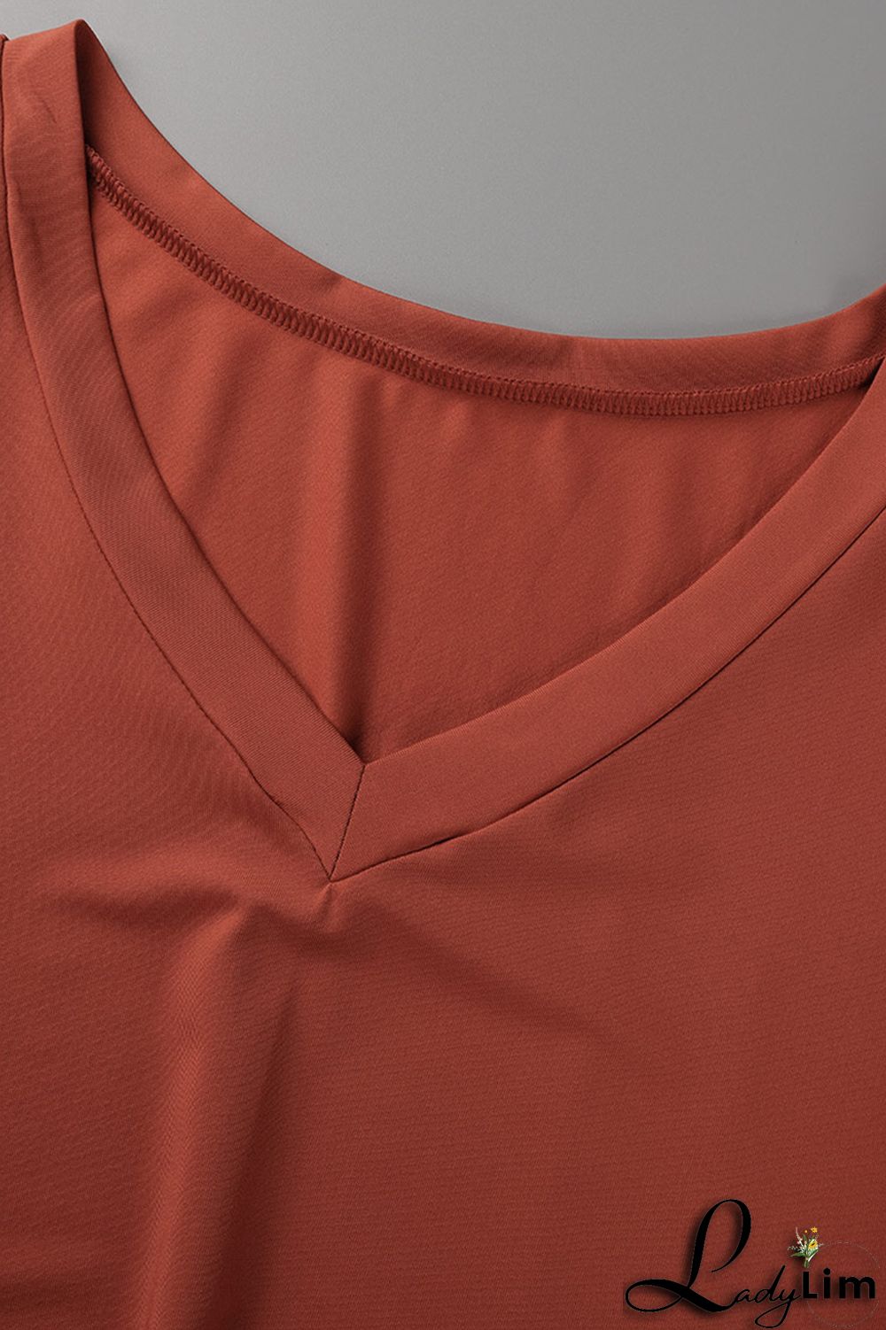 Tibetan Blue Fashion Casual Solid Slit V Neck Plus Size Two Pieces