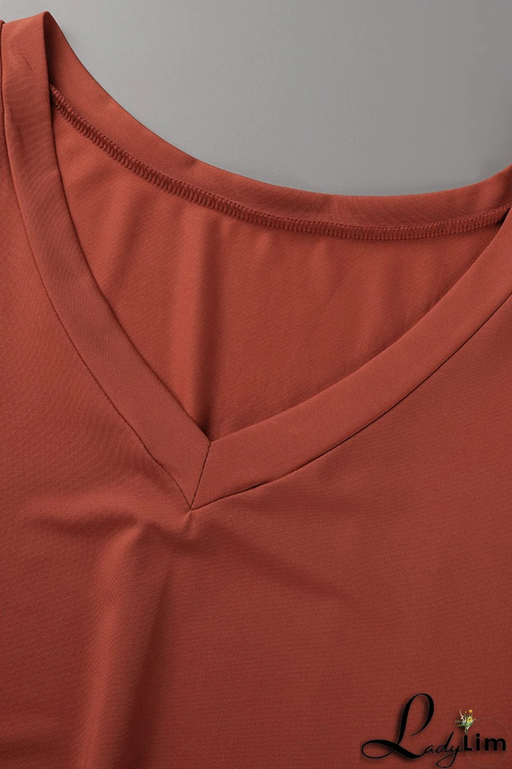 Tibetan Blue Fashion Casual Solid Slit V Neck Plus Size Two Pieces