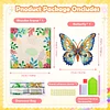 (25x25cm)DIY Pre-Framed 3D Flapping Butterfly Diamond Painting Art Craft Kit Living Room Decor