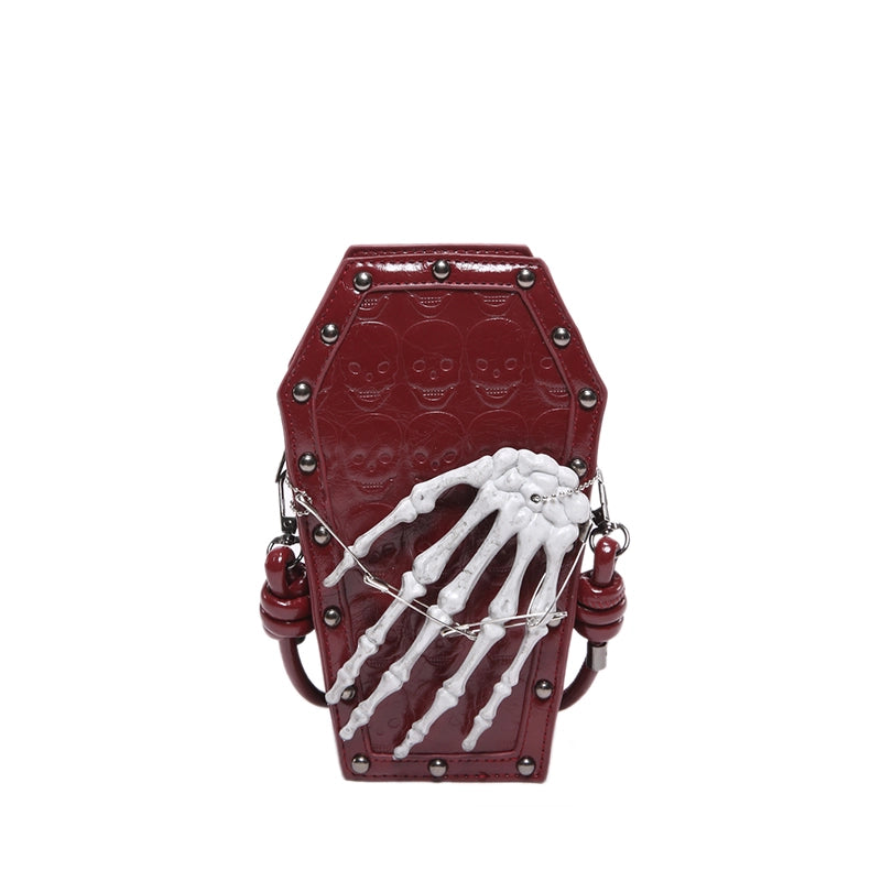 Halloween Women’s Medium Pu Leather Solid Color Classic Style Streetwear Square Zipper Crossbody Bag