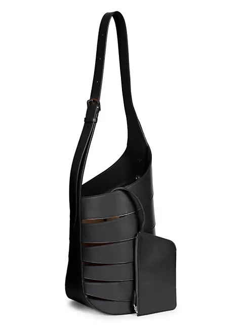Ala&iuml;a Medium Babel Leather Shoulder Bag