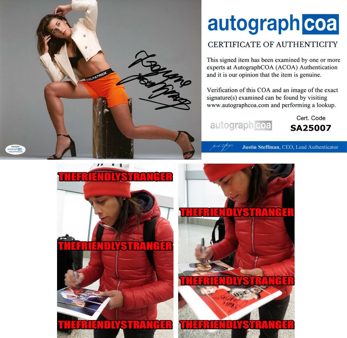 JOANNA JEDRZEJCZYK signed Autographed 8X10 Photo Poster painting g PROOF Hot SEXY UFC Champ ACOA