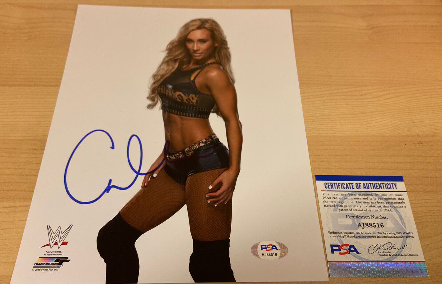 Carmella WWE Diva AEW Autographed Signed 8X10 Photo Poster painting PSA/DNA COA