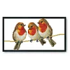 Flower Birds-14CT Stamped Cross Stitch Kit(19x34cm)