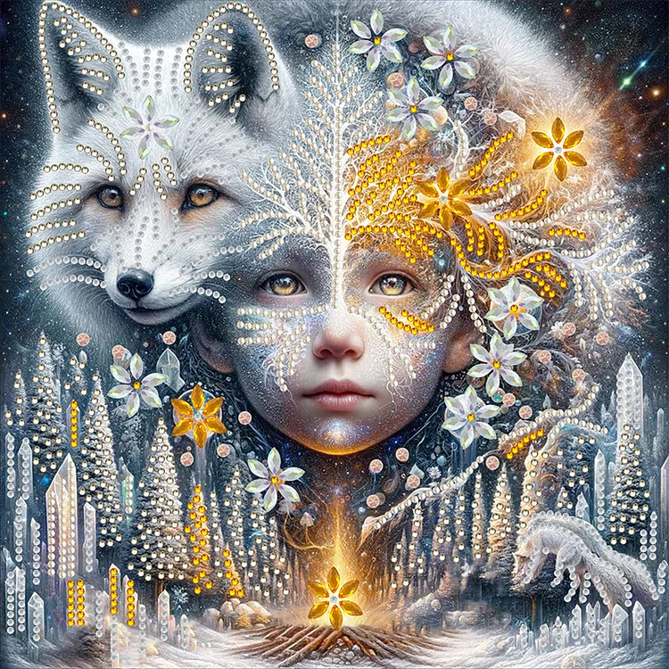 Fox - Partial Drill - Special Diamond Painting(30*30cm)