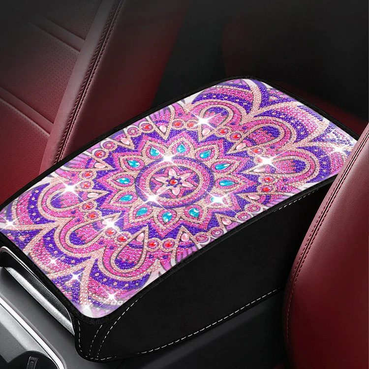 Mandala Diamond Painting Car Non-Slip Pad Diamond Painting Car Armrest Box  Mat