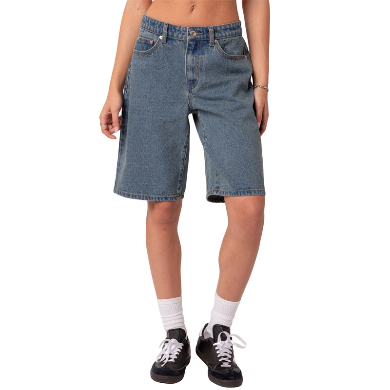 Gamestracks Low Waist Denim Shorts – Y2K Cold Spring Outfit for Women  