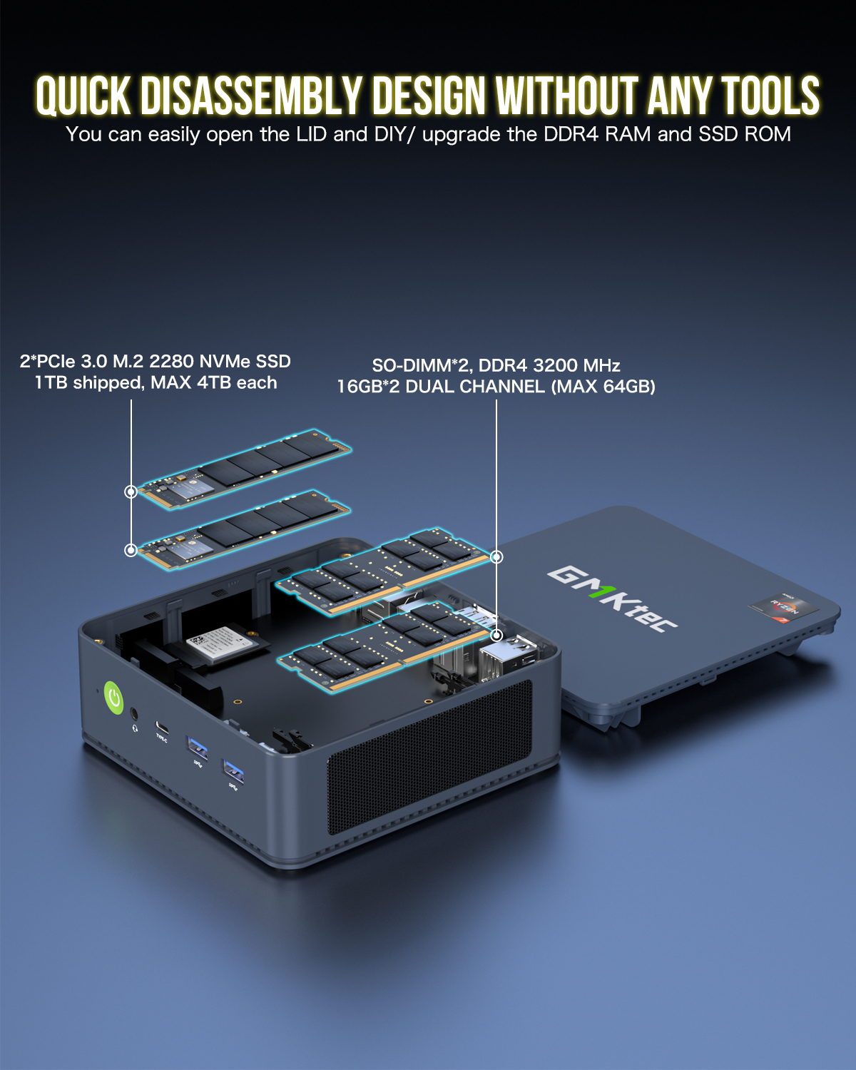 ミニPC GMKtek NucBox M5 PLUS Ryzen7 5825U Amazon.com: GMKtec M5 Plus Gaming Mini PC Ryzen 7 5825U