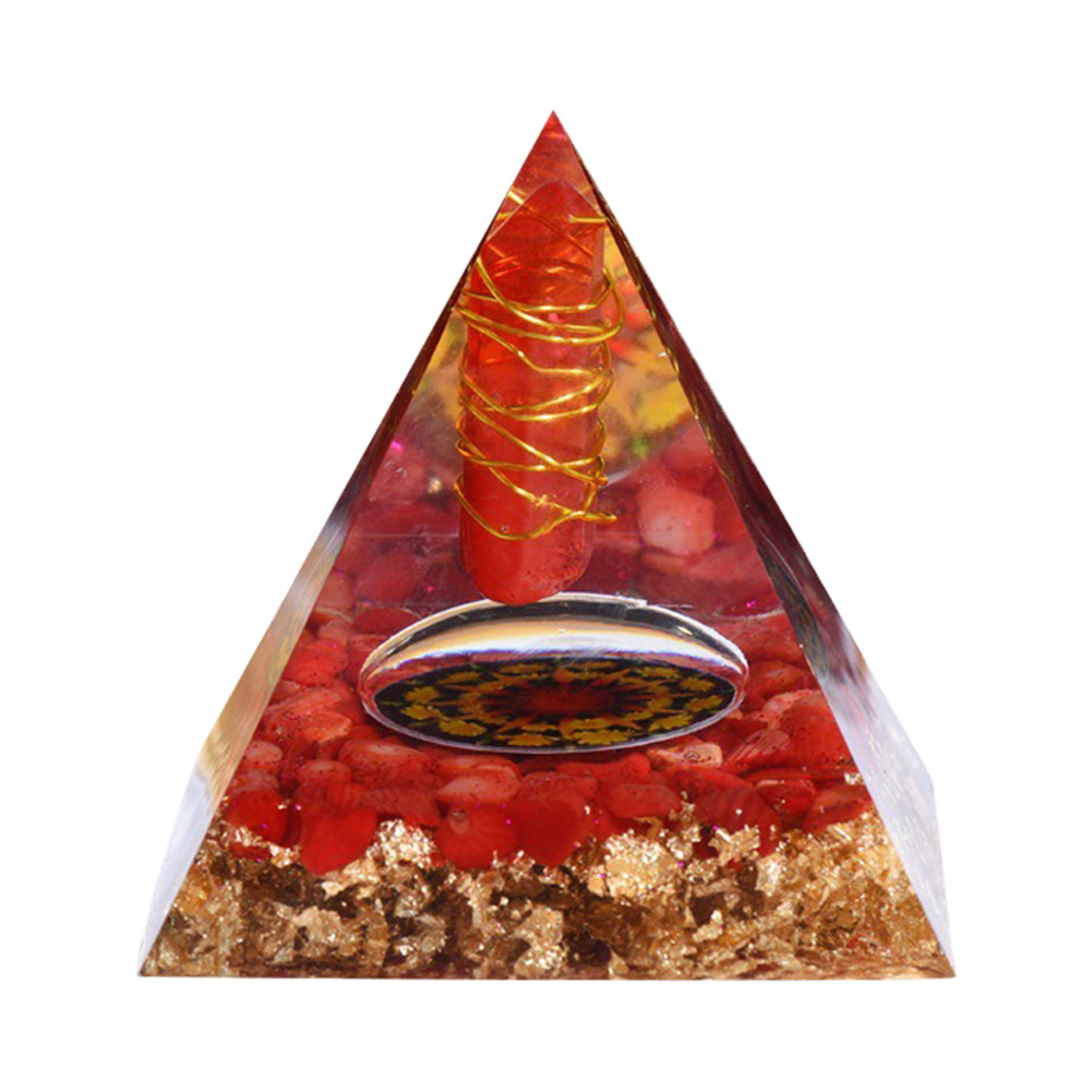 

Crystal Energy Generator Orgone Pyramid Spirit Healing Orgonite Gem Stone, 501 Original