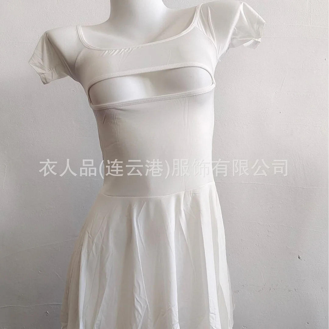 Uveng Sex Lingerie Sexy Elastic Tightness Perspective Passion Hollow Pajamas Uniform Temptation Free From The Pyjale Skirt Hot Set