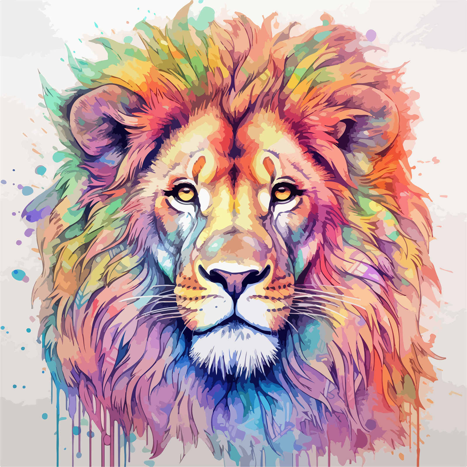 Lion - Square Drills - 50*50cm