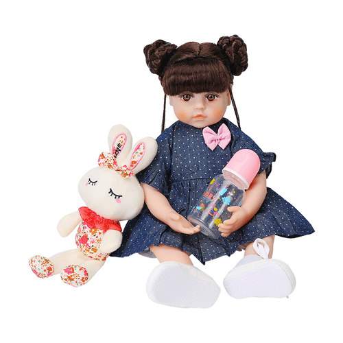 19" Landon Full Silicone Reborn Baby Doll Girl - Reborn Shoppe