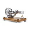 Startable single cylinder alloy engine Stirling engine model with motor