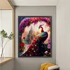 Red Peacock Full Stamped Cross Stitch Kit 11CT 3-Strand 50x65cm