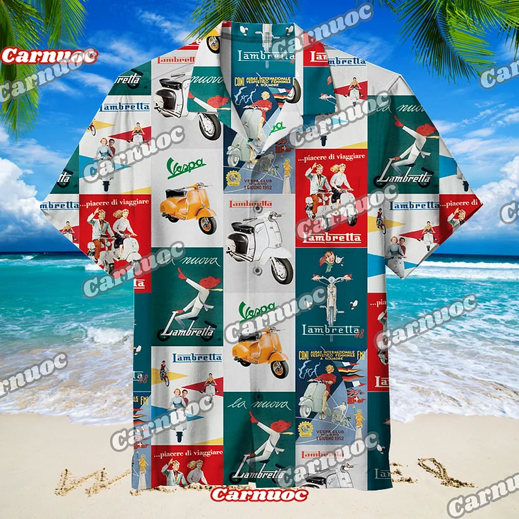 Vespa | Hawaiian Shirt