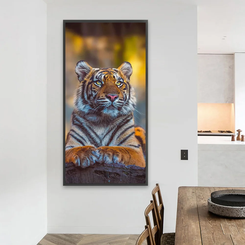 Partial AB Diamond Painting - Full Round Drill - Tiger(Canvas|45*85cm)