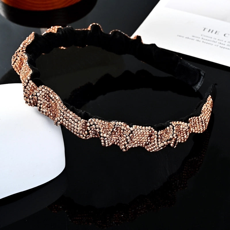 Retro Geometric Rhinestone Hair Band 1 Piece