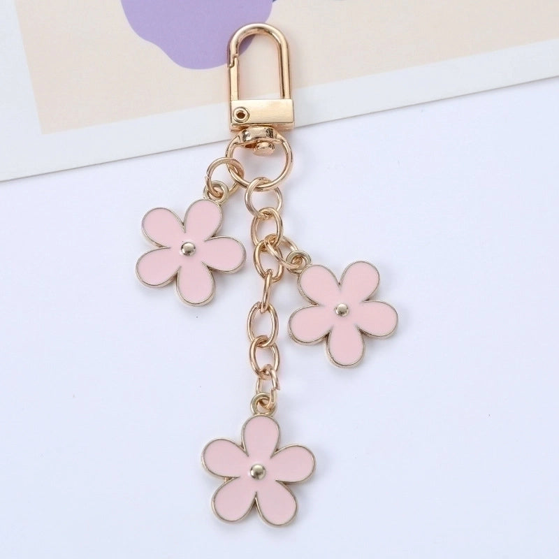 Sweet Flower Alloy Unisex Keychain