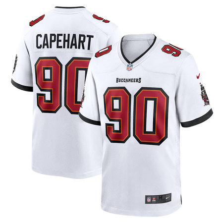 Youth Tampa Bay Buccaneers #90 DeMonte Capehart Nike White Game Jersey