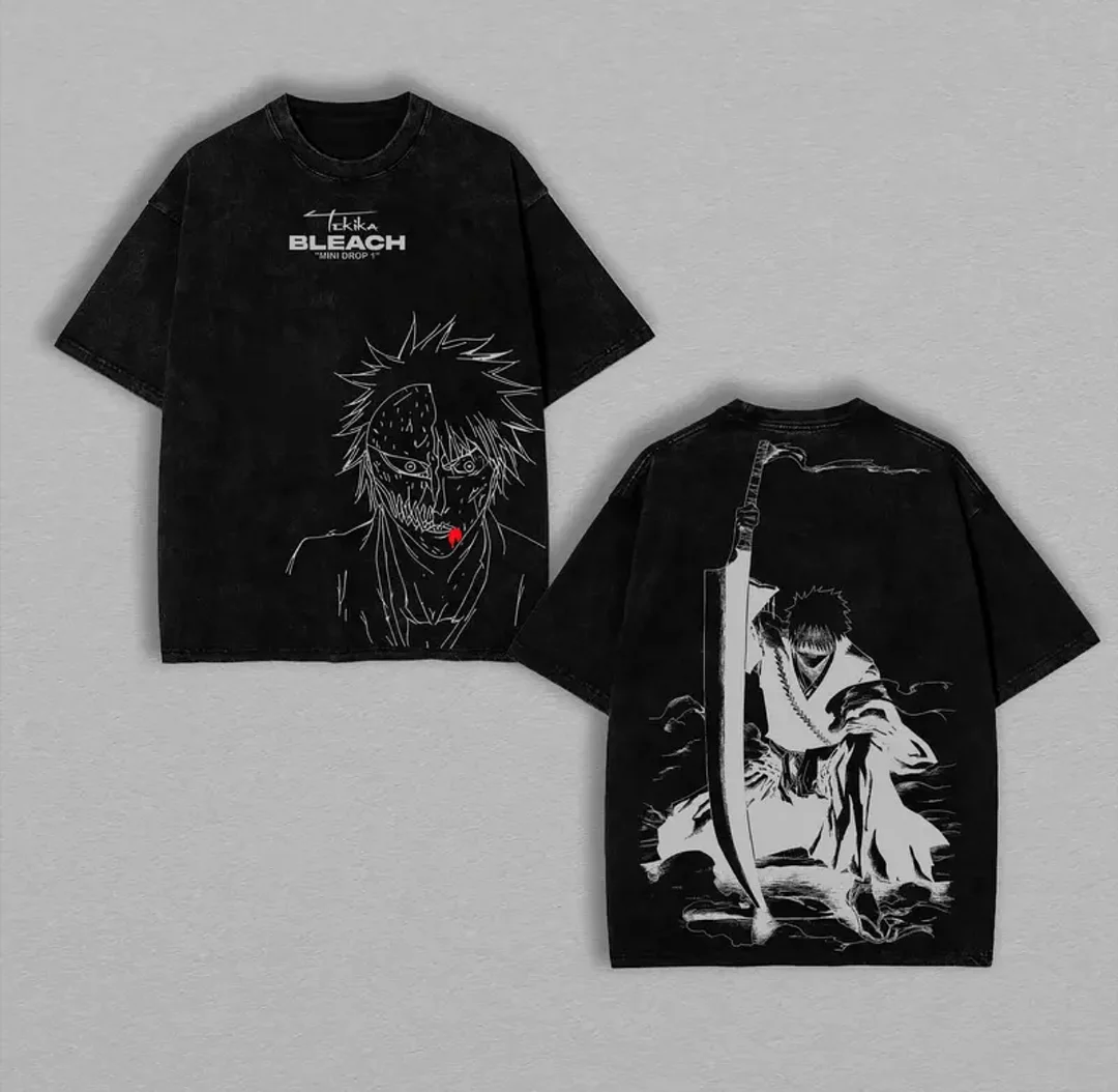 Tadika Bleach Printed Unisex Washed T-Shirt